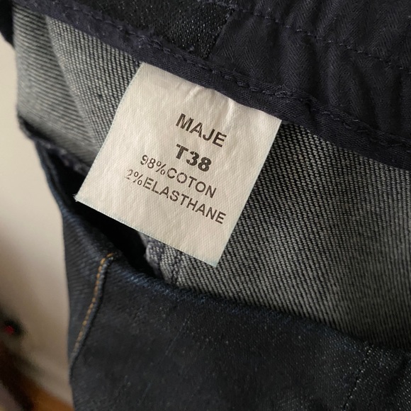 Maje black denim skirt size 38 - Picture 5 of 5